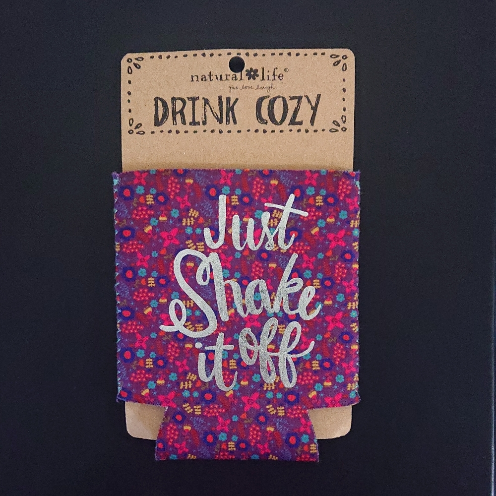 NATURAL LIFE Purple Floral Drink Cozy